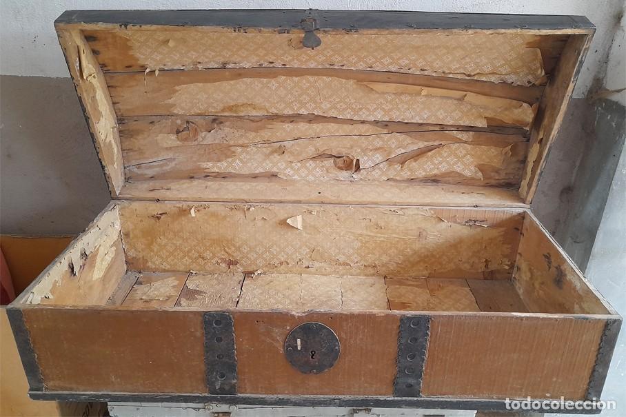 Antig&uuml;edades: B&Aacute;UL, ARC&Oacute;N DE MADERA DEL SIGLO XIX. - Foto 3