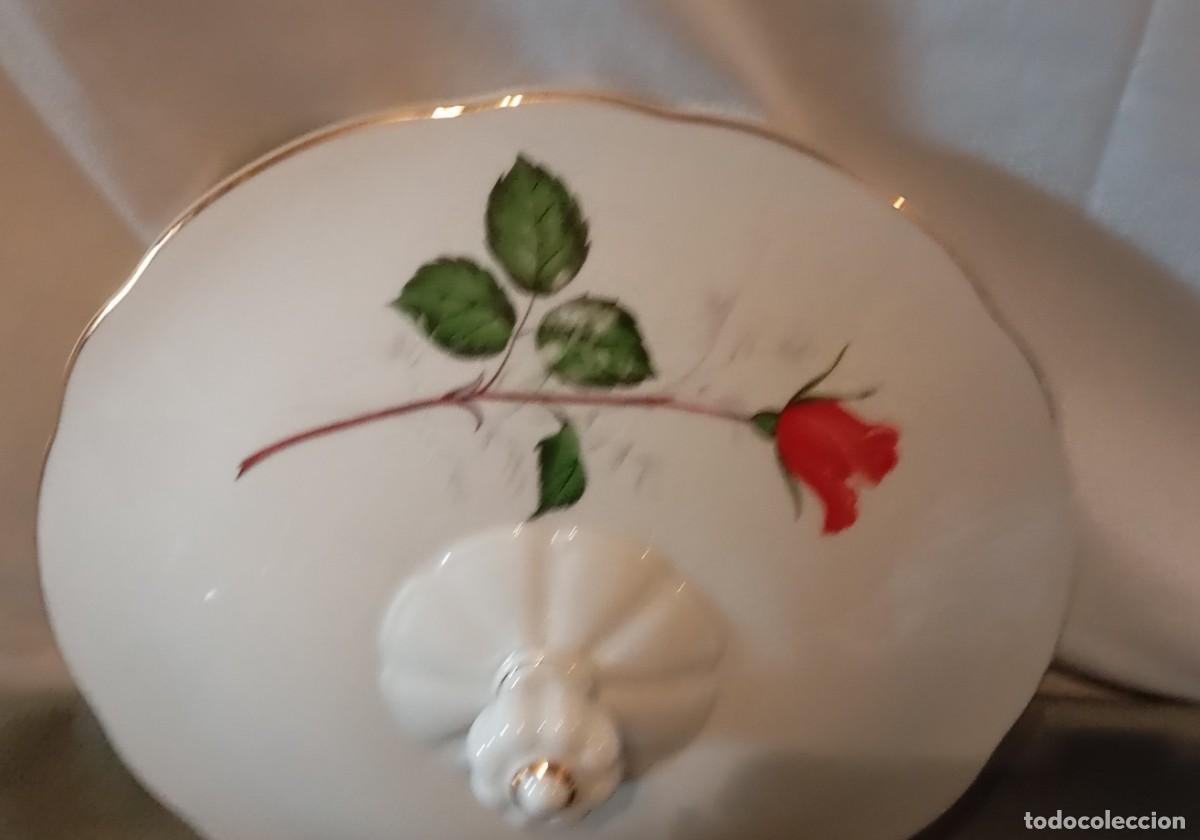 Antig&uuml;edades: Sopera de porcelana con rosas. Cislago. - Foto 10