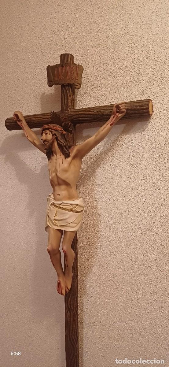 Antig&uuml;edades: Crucificado olot. 50 cm - Foto 2