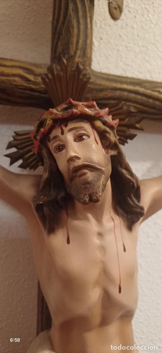 Antig&uuml;edades: Crucificado olot. 50 cm - Foto 3