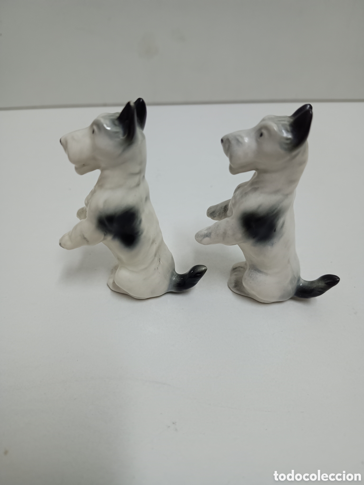 Antig&uuml;edades: 3 PERRITOS TERRIER DE PORCELANA - Foto 4