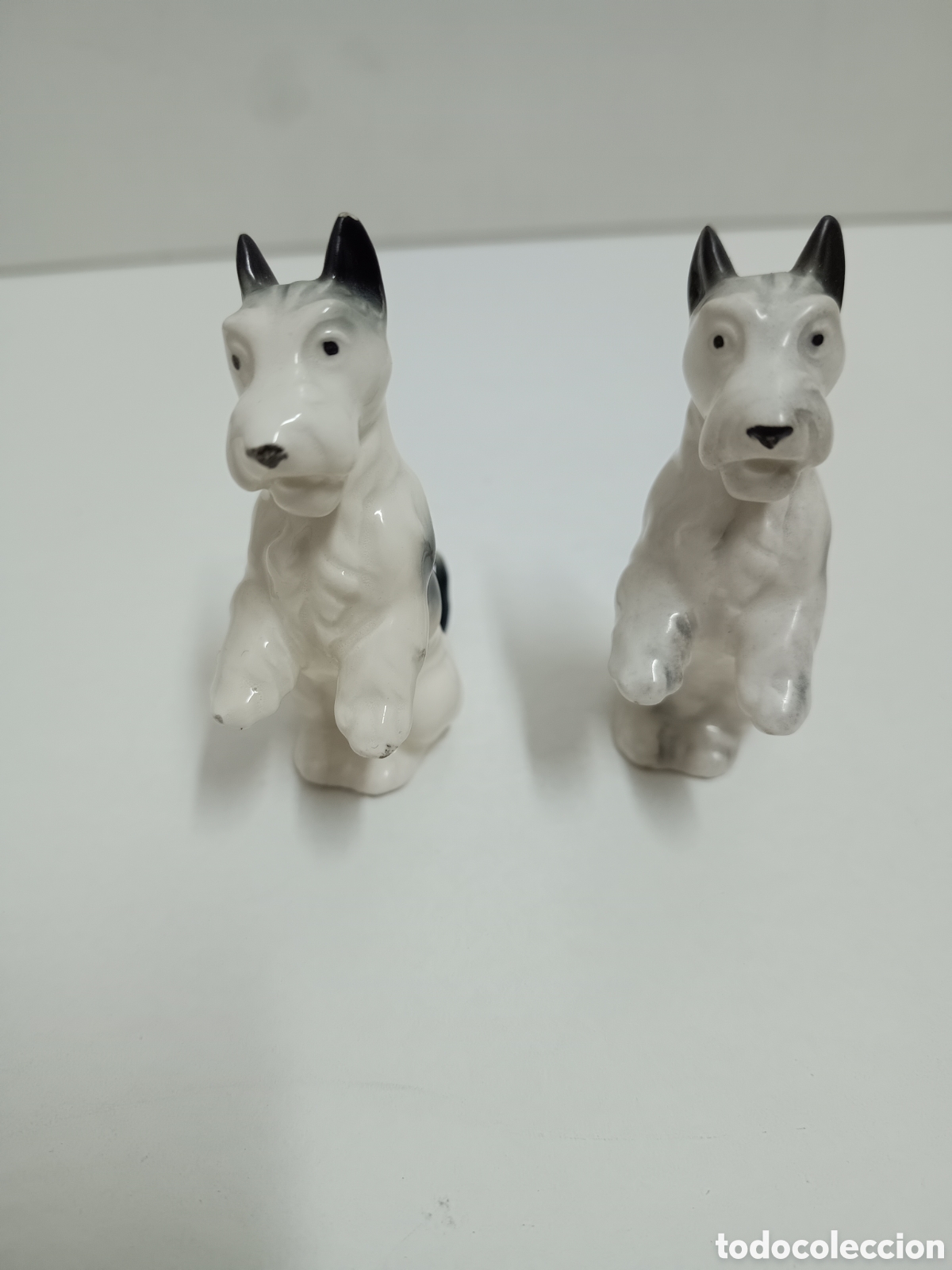 Antig&uuml;edades: 3 PERRITOS TERRIER DE PORCELANA - Foto 5