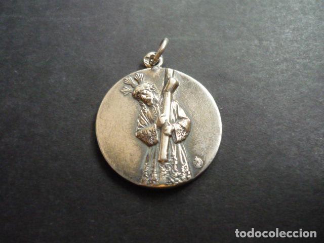 Antig&uuml;edades: MEDALLA EN PLATA JESUS DEL GRAN PODER SEVILLA 2 CM DIAMETRO - Foto 1