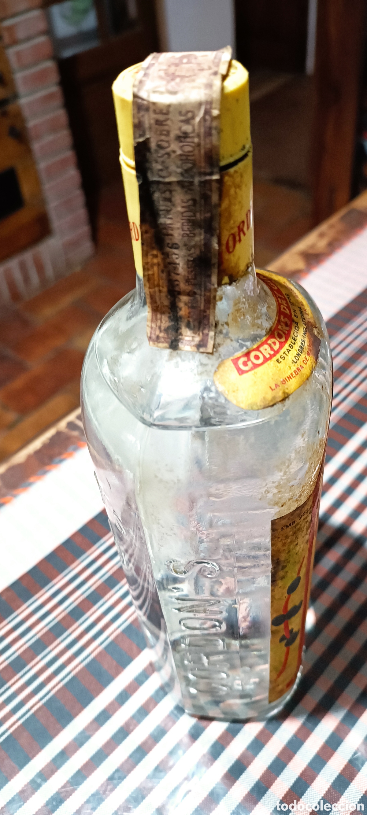 Antig&uuml;edades: Botella Gordons antigua - Foto 3