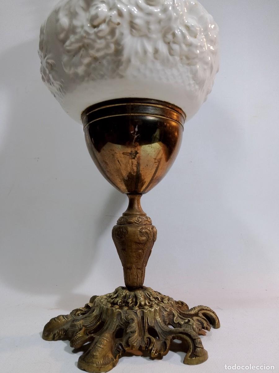 Antig&uuml;edades: lampara de mesa MANISES- - Foto 3