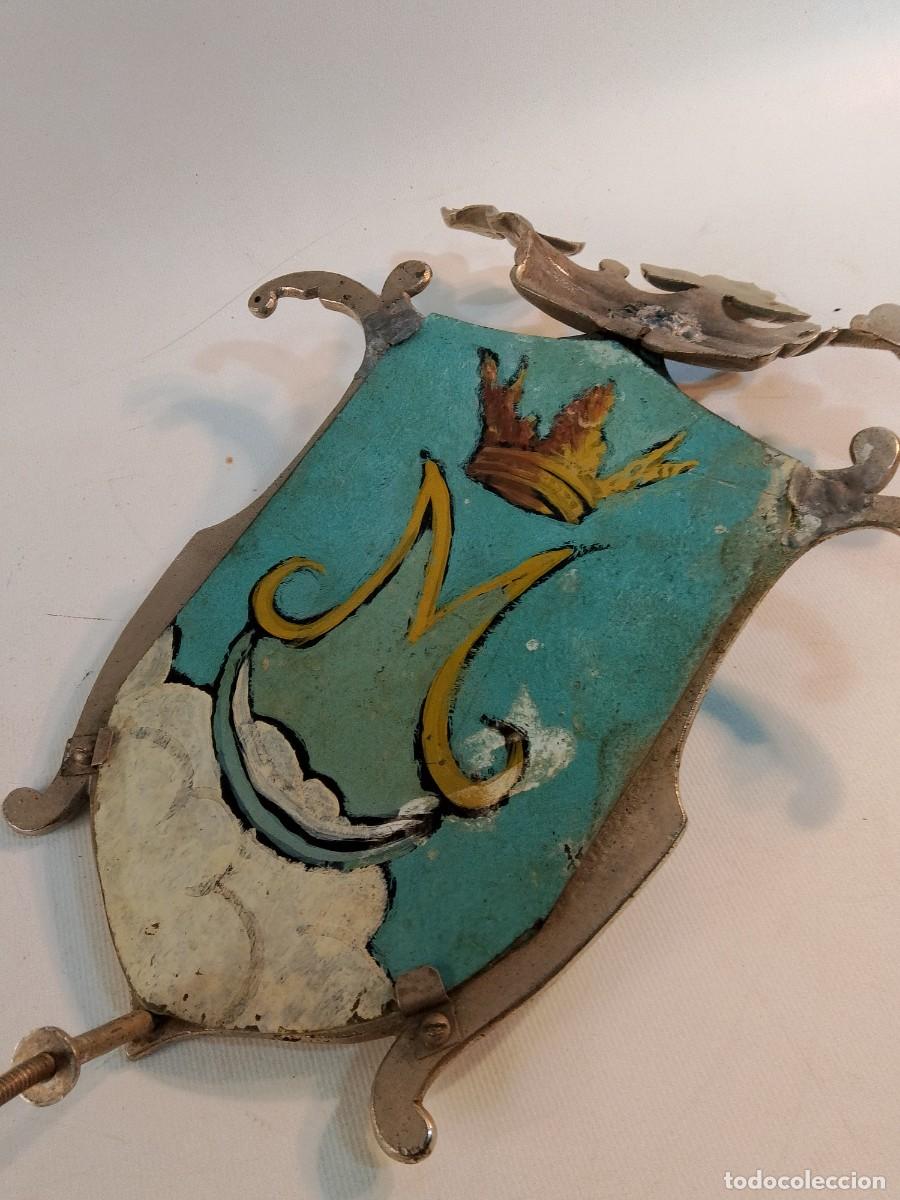 Antig&uuml;edades: PLAFON RELIGIOSO -CRISTAL PINTADO- - Foto 3