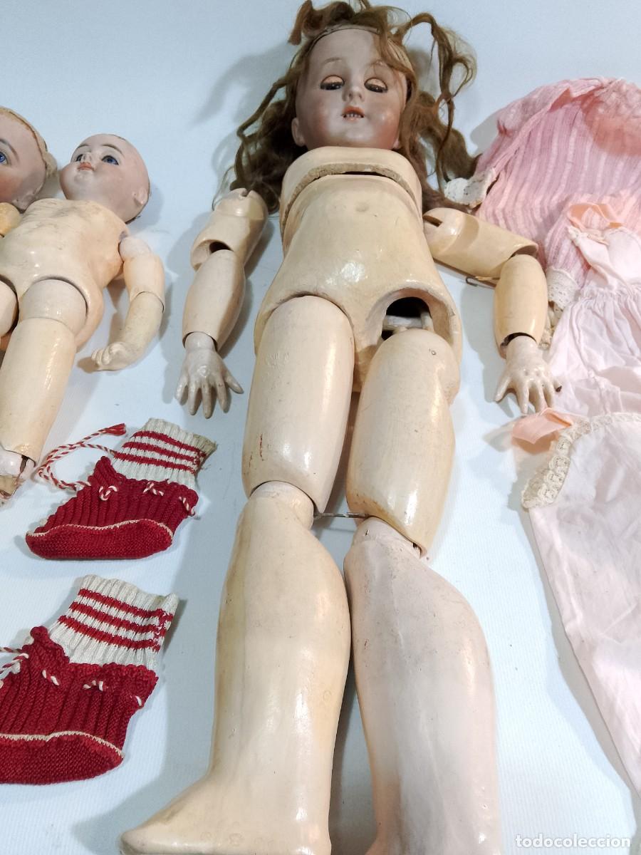 Antig&uuml;edades: CONJUNTO DE MU&Ntilde;ECAS DE PORCELANA- - Foto 1