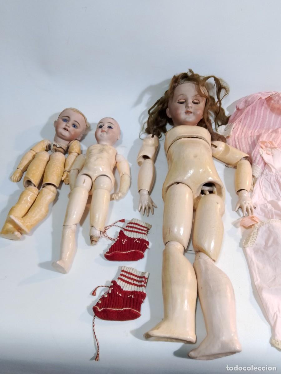 Antig&uuml;edades: CONJUNTO DE MU&Ntilde;ECAS DE PORCELANA- - Foto 2
