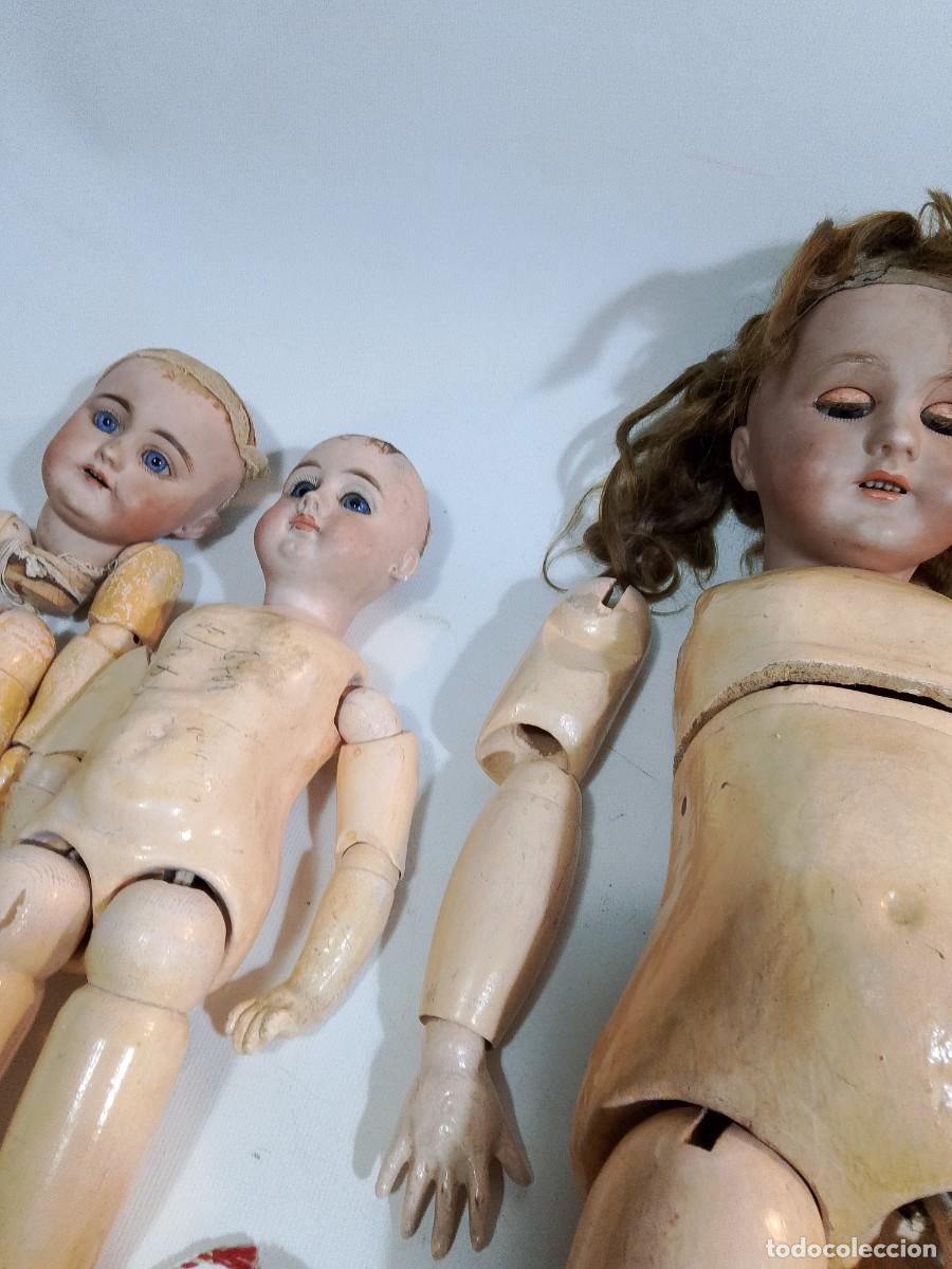 Antig&uuml;edades: CONJUNTO DE MU&Ntilde;ECAS DE PORCELANA- - Foto 6