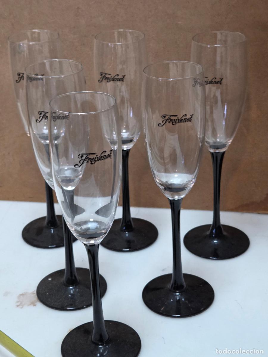 Antig&uuml;edades: 6 copas de cristal vintage - Foto 1