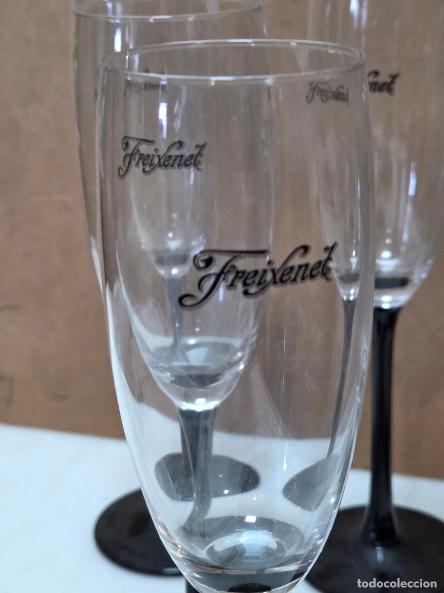 Antig&uuml;edades: 6 copas de cristal vintage - Foto 2