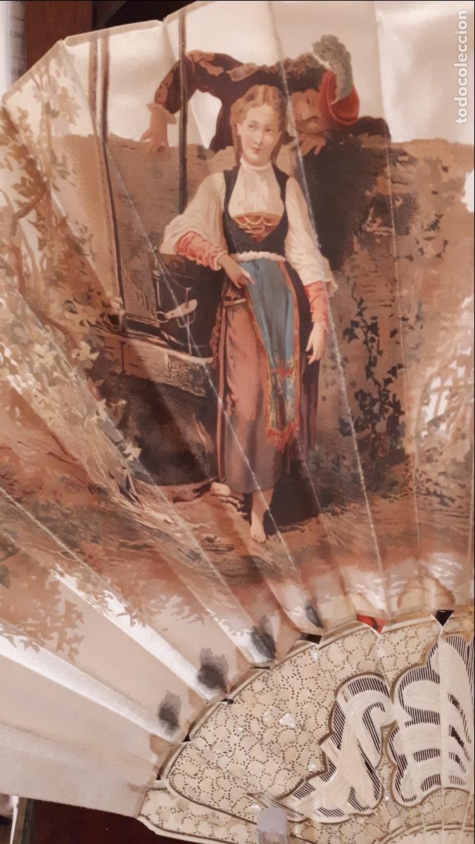 Antig&uuml;edades: ABANICO FRANC&Eacute;S. SIGLO XIX. - Foto 2