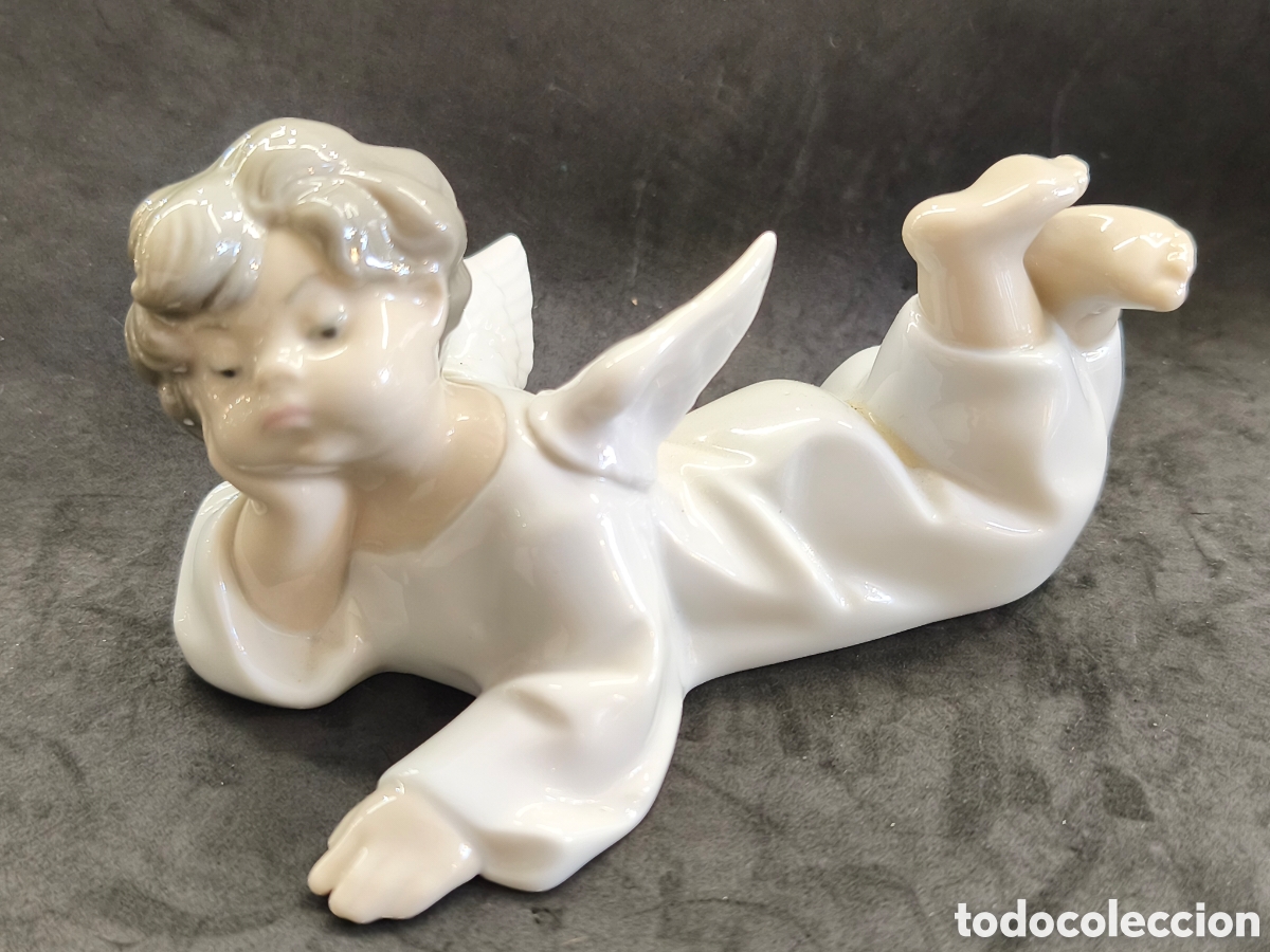 Antig&uuml;edades: Figura &Aacute;ngel de lladro 14cm - Foto 1