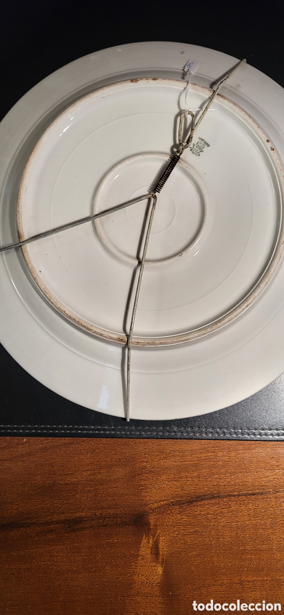 Antig&uuml;edades: Plato de porcelana de LIMOGES - Foto 4