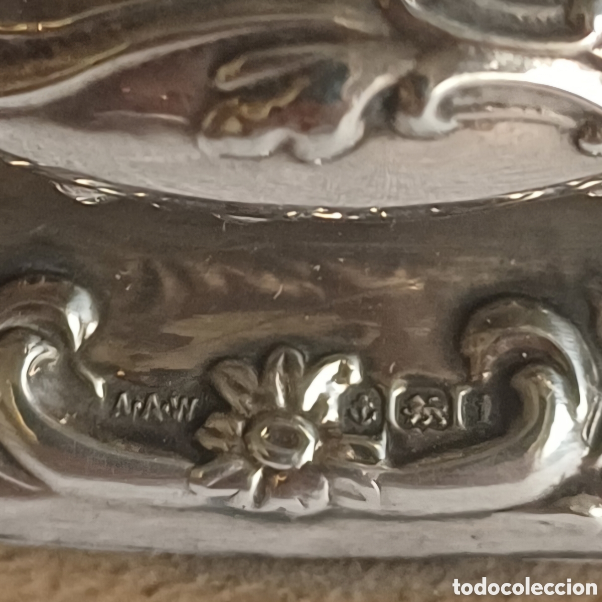 Antig&uuml;edades: Antique Sterling Silver Nail Buffer - Alfred Ambrose Wall 1908 - Foto 4