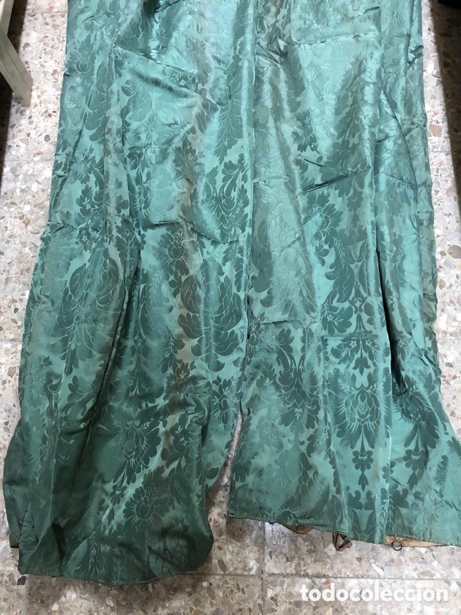 Antig&uuml;edades: Cortinas de seda adamascada - Foto 1