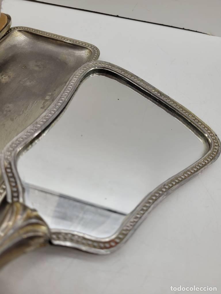 Antig&uuml;edades: JUEGO DE TOCADOR PLATEADO - Foto 6