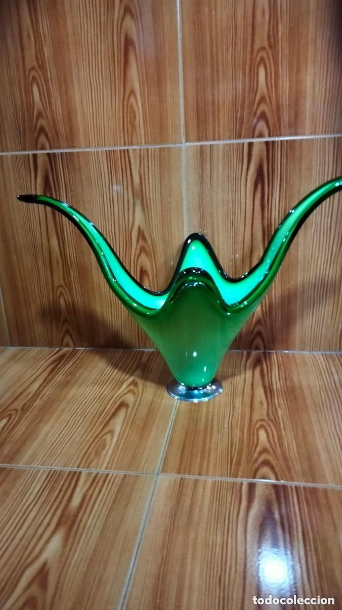 Antig&uuml;edades: precioso centro de mesa de cristal - Foto 2