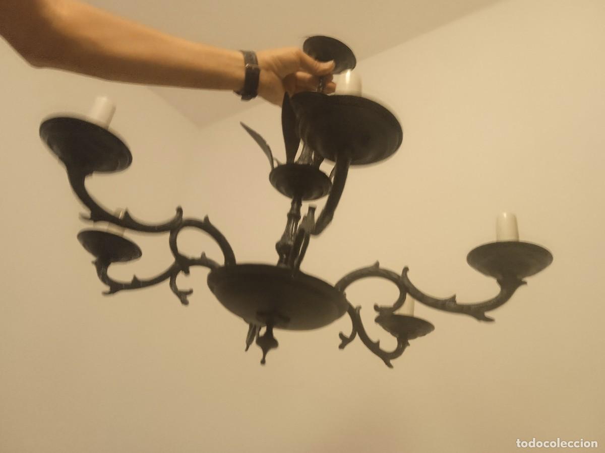 Antig&uuml;edades: Lampara antigua restaurada - Foto 3