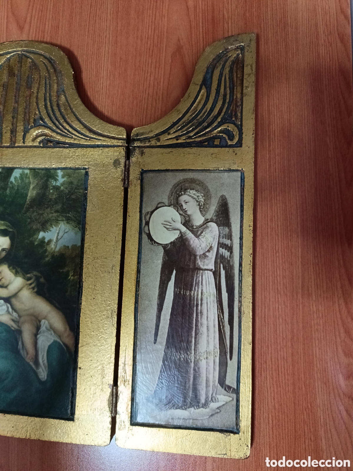 Antig&uuml;edades: Tr&iacute;ptico religioso decorativo - Foto 4