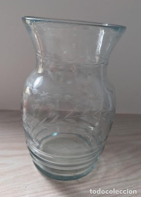 Antig&uuml;edades: ANTIGUO JARRON DE CRISTAL TALLADO - Foto 3