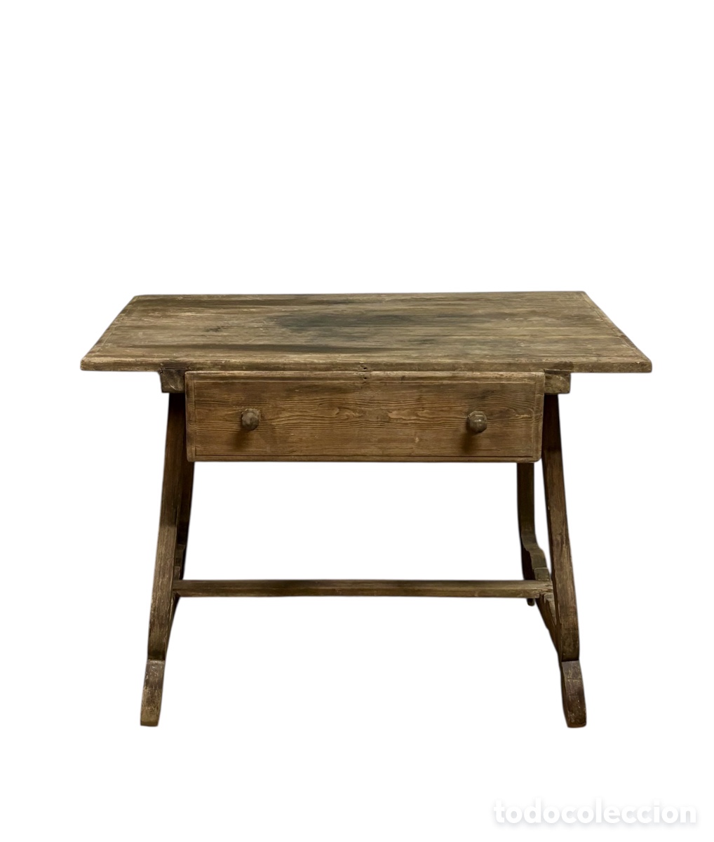 Antig&uuml;edades: Mesa r&uacute;stica catalana Circa 1.850. - Foto 2