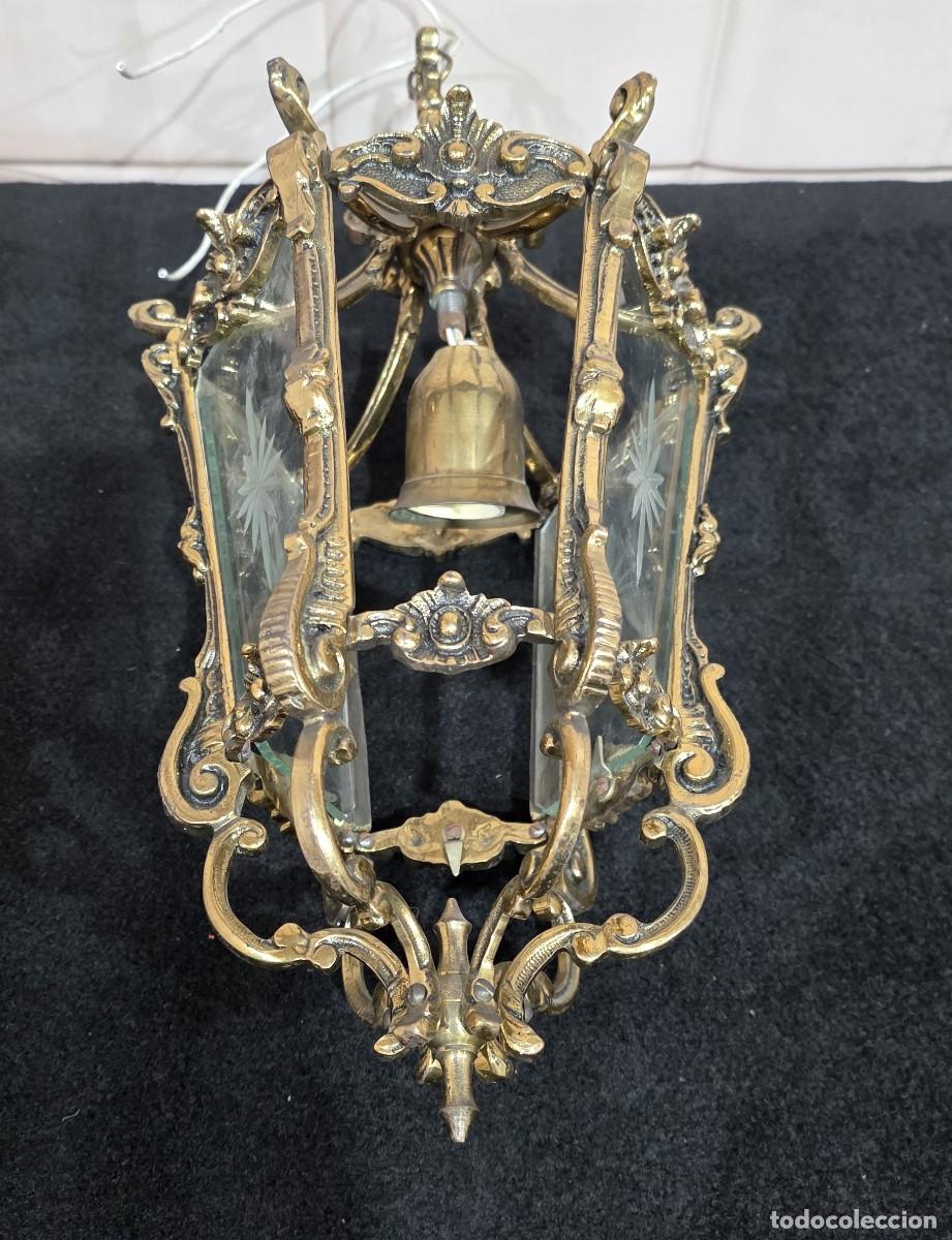 Antig&uuml;edades: Farol de bronce estilo isabelino - Foto 2