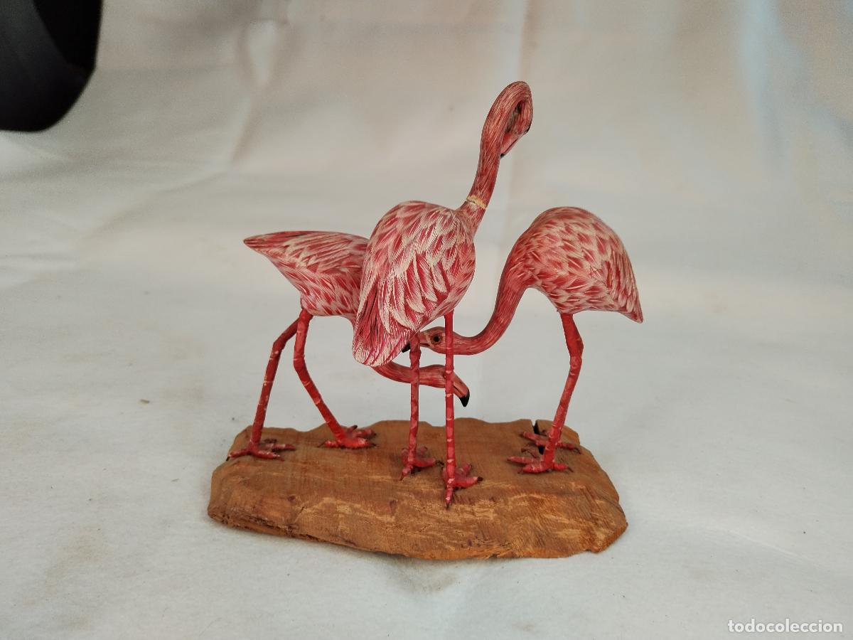 Antig&uuml;edades: flamencos figura de madera - Foto 5