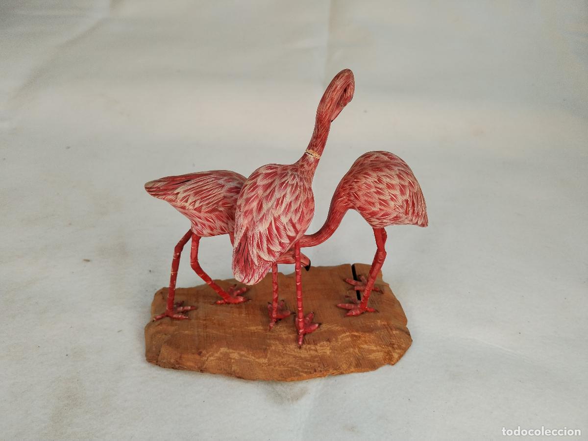 Antig&uuml;edades: flamencos figura de madera - Foto 7