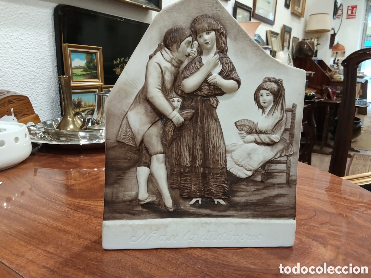 Antig&uuml;edades: Biscuit Algora los caprichos de Goya - Foto 1