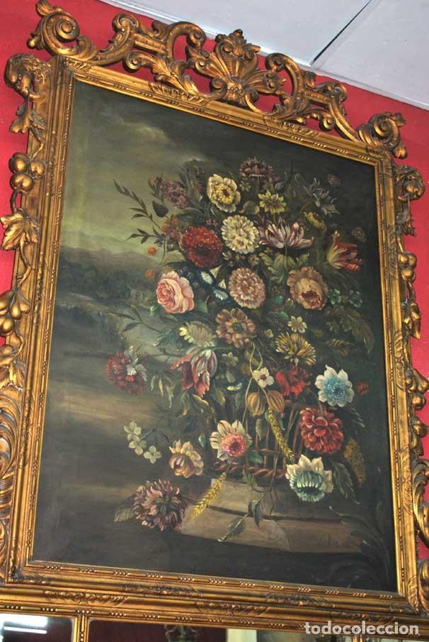 Antig&uuml;edades: ESPEJO TRUMEAU BODEG&Oacute;N FLORES - Foto 7