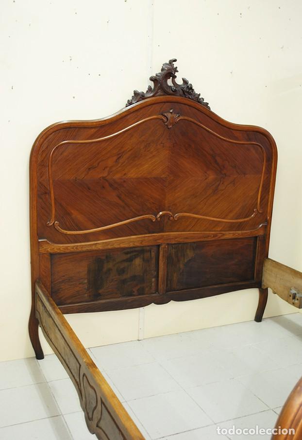 Antig&uuml;edades: CAMA ANTIGUA COMPLETA ESTILO LUIS XV - Foto 4