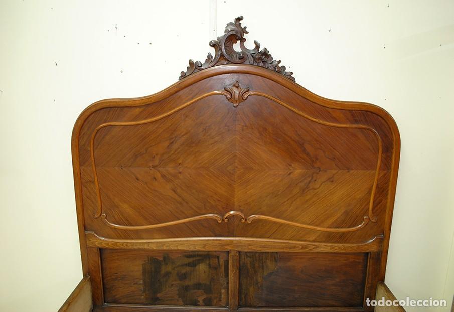 Antig&uuml;edades: CAMA ANTIGUA COMPLETA ESTILO LUIS XV - Foto 5