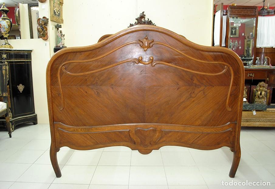 Antig&uuml;edades: CAMA ANTIGUA COMPLETA ESTILO LUIS XV - Foto 6