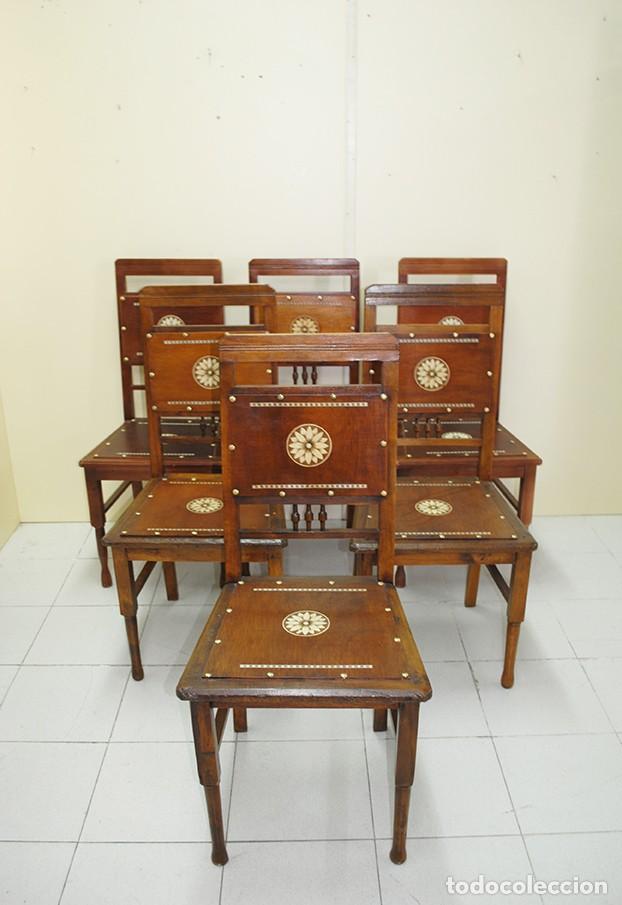 Antig&uuml;edades: CONJUNTO DE 6 SILLAS MODERNISTAS - Foto 1