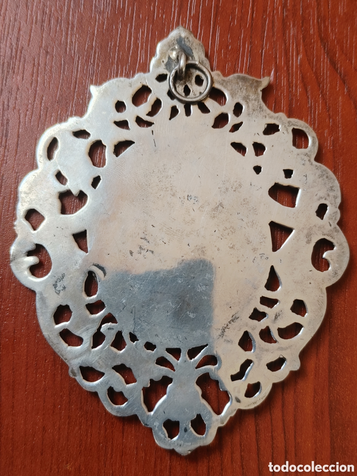 Antig&uuml;edades: Medalla en plata calada. - Foto 3