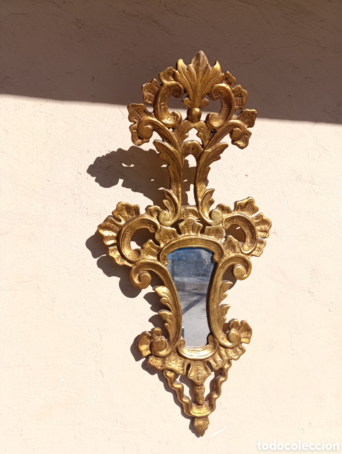 Antig&uuml;edades: ESPEJO CORNUCOPIA EN MADERA DORADA. - Foto 17