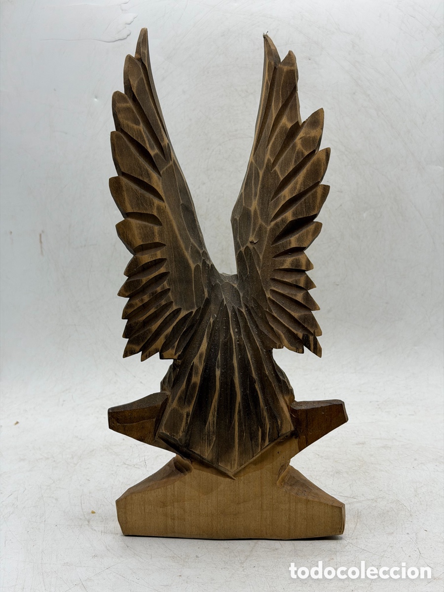 Antig&uuml;edades: Figura de &Aacute;guila tallada en madera - Foto 5