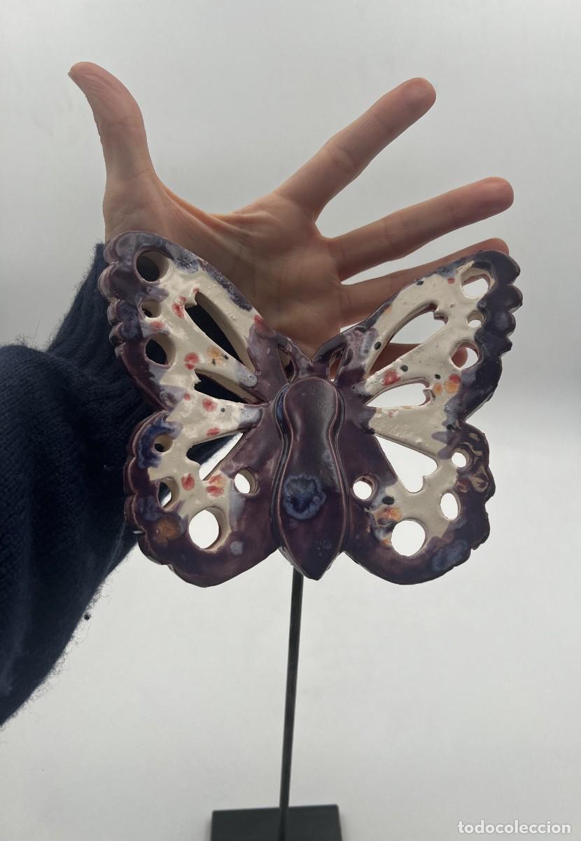 Antig&uuml;edades: Mariposa morada con un toque de marfil - Foto 2