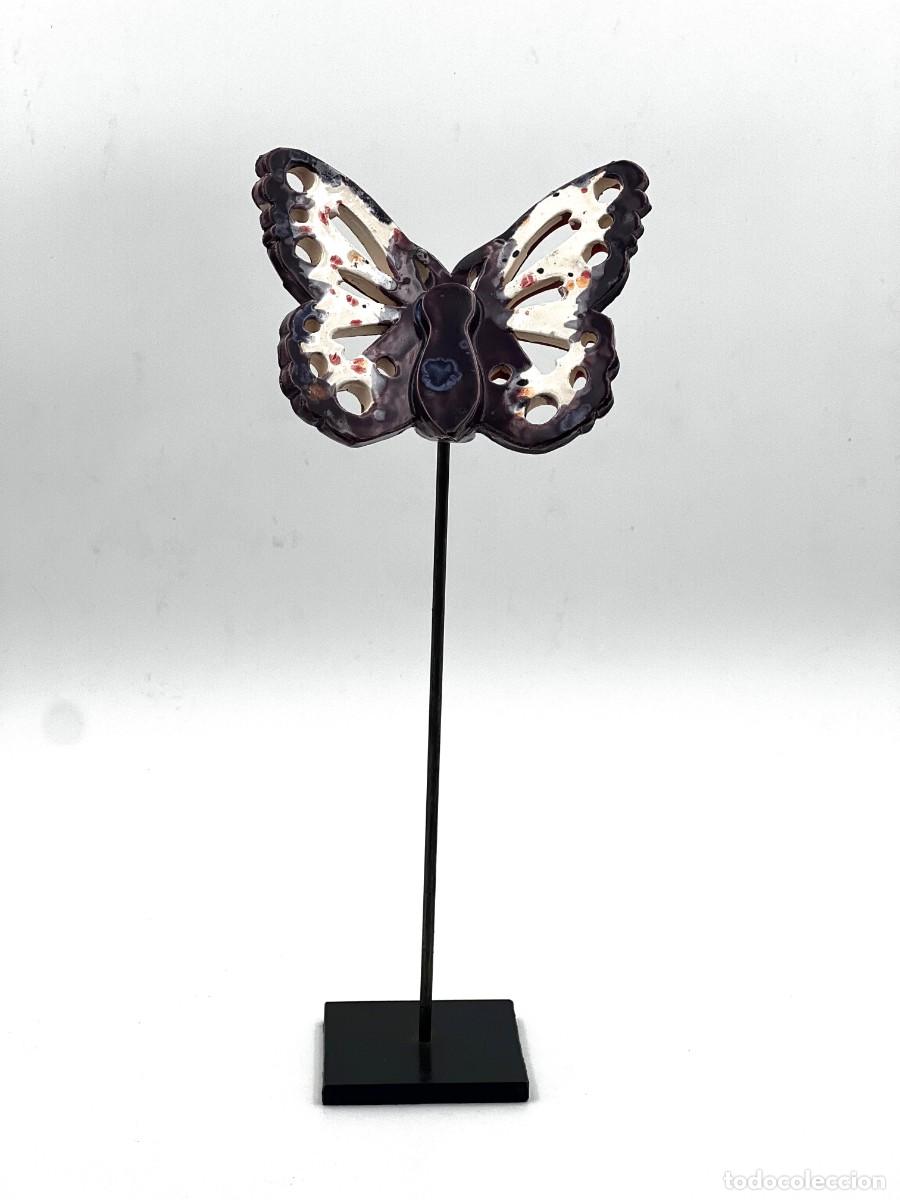 Antig&uuml;edades: Mariposa morada con un toque de marfil - Foto 3