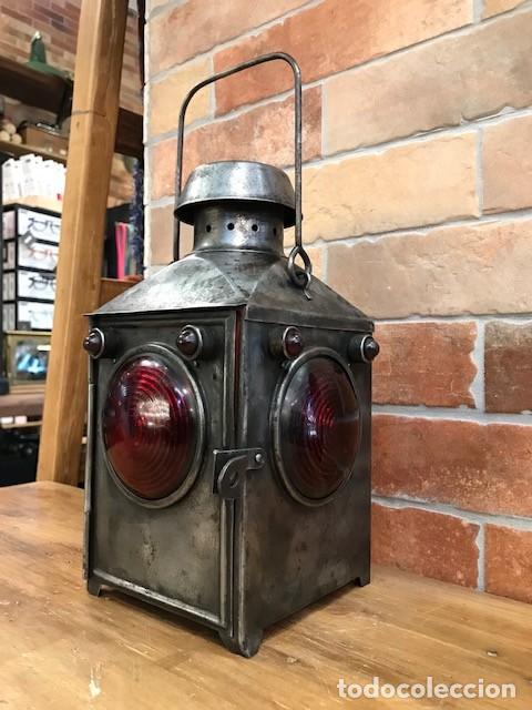 Antig&uuml;edades: Farol ferroviario antiguo - Foto 2