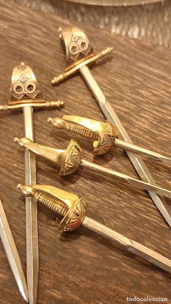 Antig&uuml;edades: 6 Peque&ntilde;as REPLICAS de ESPADAS TOLEDANAS - Foto 1