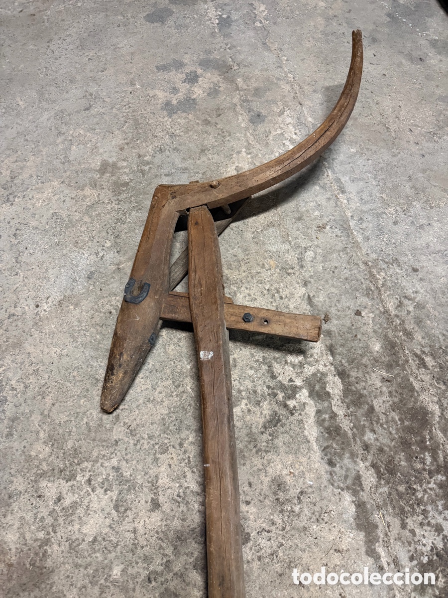 Antig&uuml;edades: Arado Romano Madera 3m - Foto 3