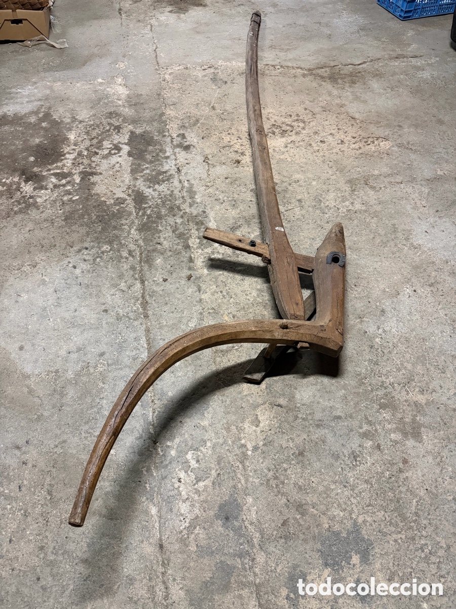 Antig&uuml;edades: Arado Romano Madera 3m - Foto 1