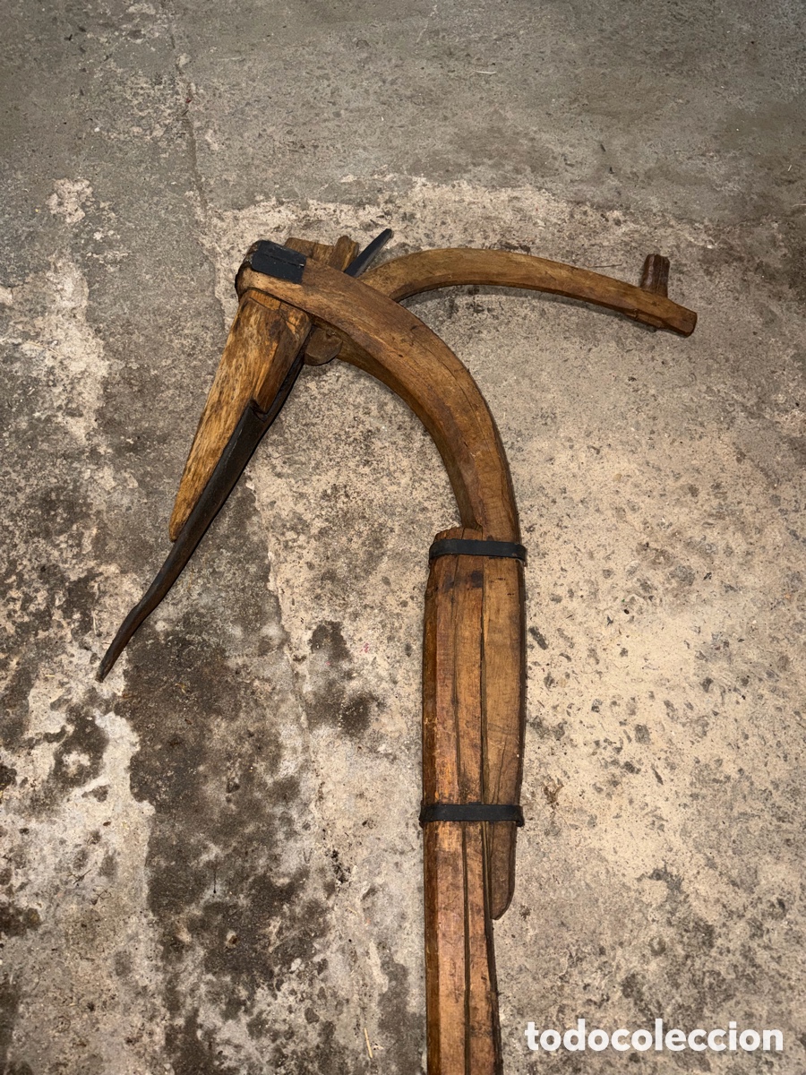 Antig&uuml;edades: Arado Romano Madera 3m - Foto 2