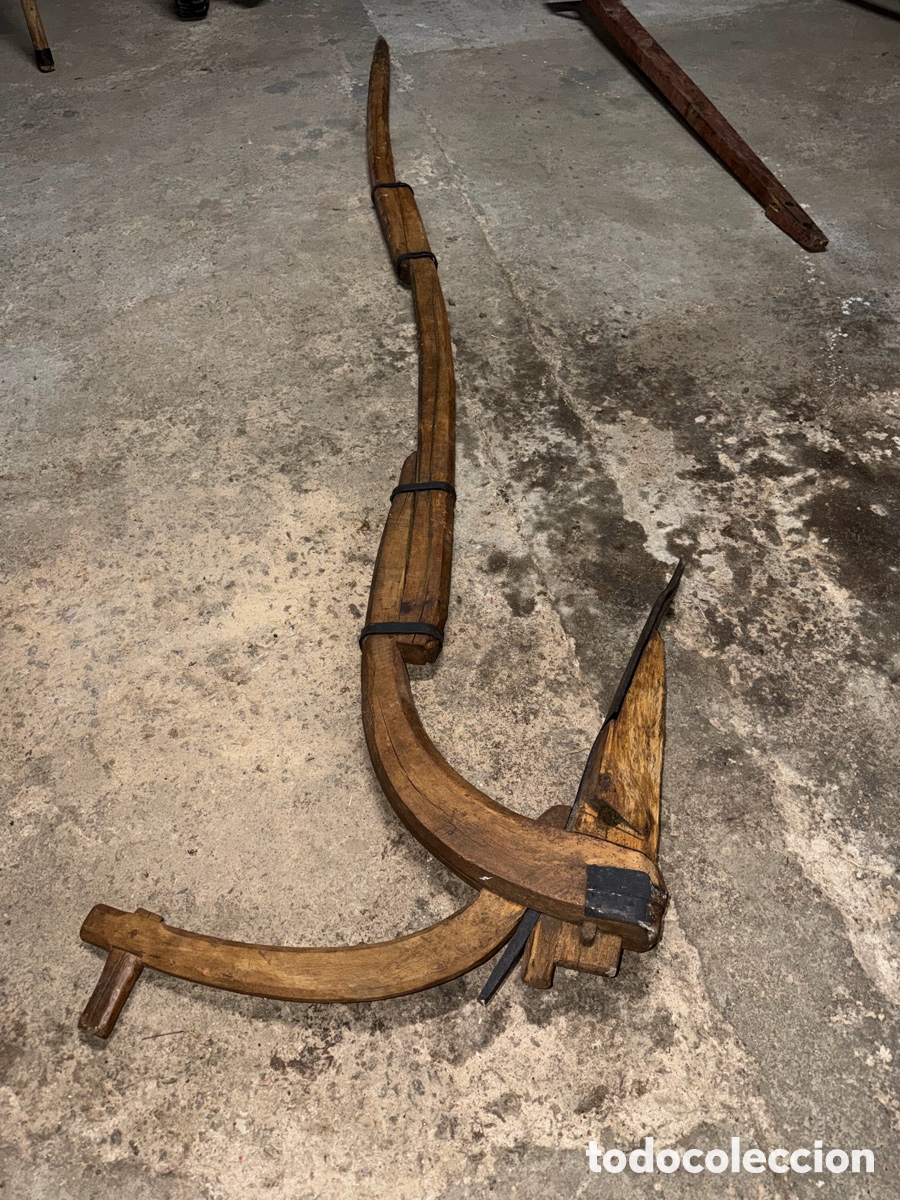 Antig&uuml;edades: Arado Romano Madera 3m - Foto 3