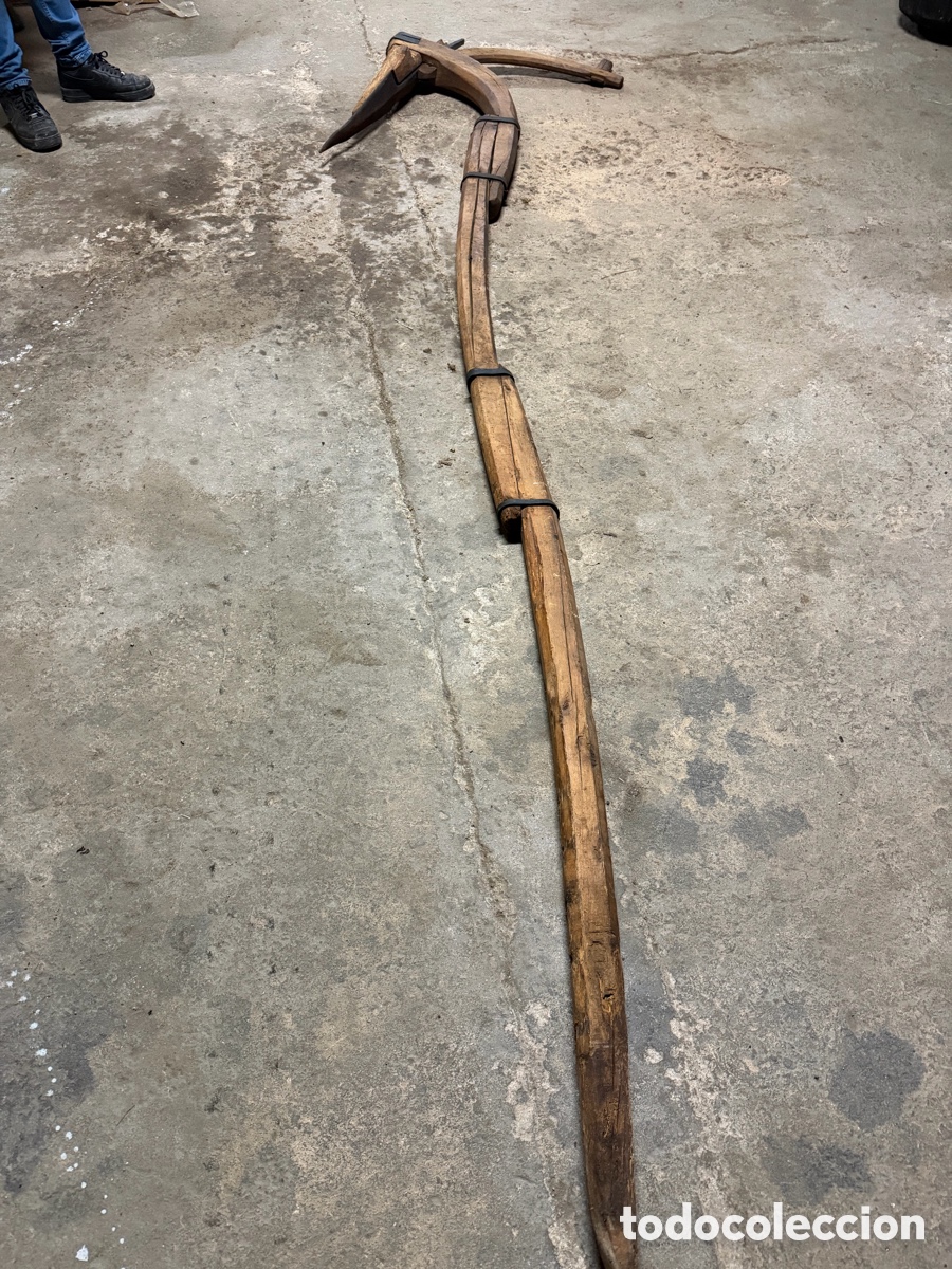Antig&uuml;edades: Arado Romano Madera 3m - Foto 1