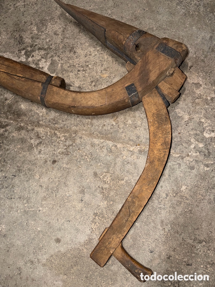 Antig&uuml;edades: Arado Romano de Madera - 3 Metros - Foto 2