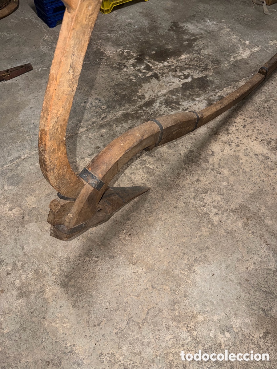 Antig&uuml;edades: Arado Romano de Madera - 3 Metros - Foto 3