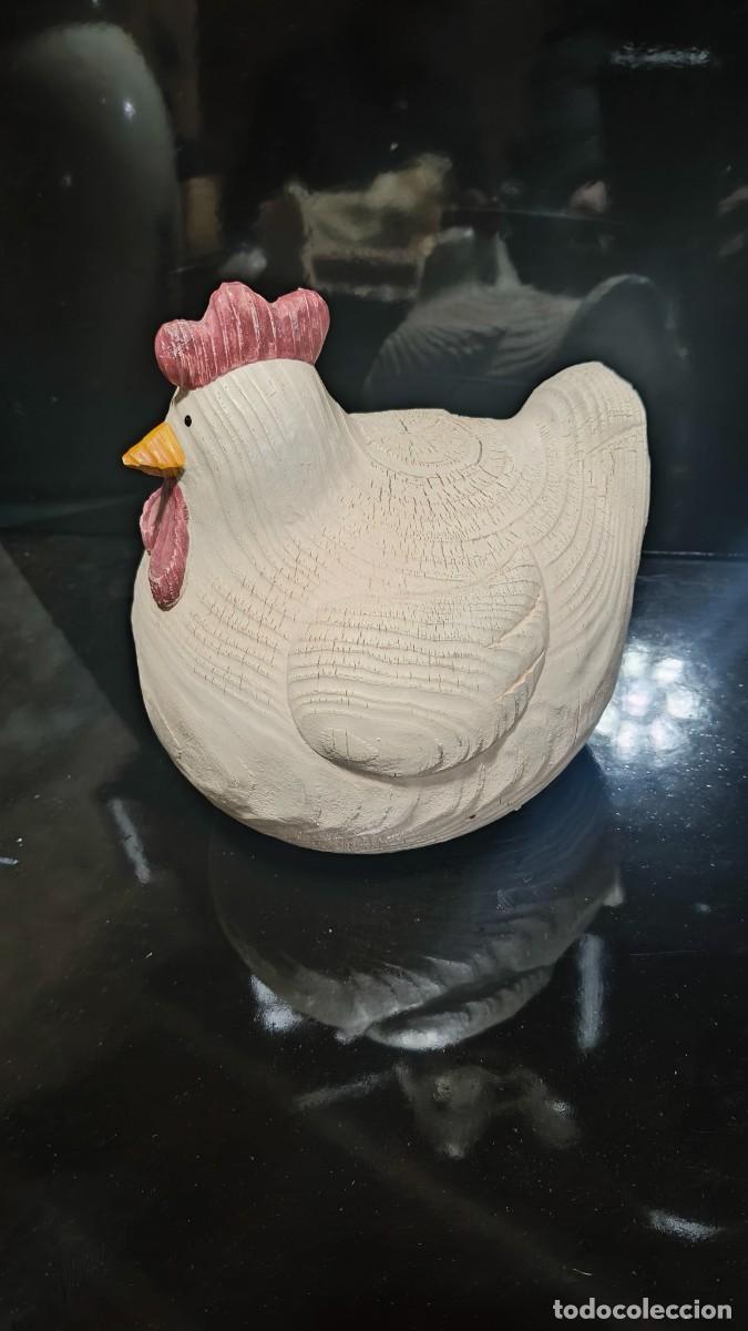 Antig&uuml;edades: Poule c&eacute;ramique &eacute;maill&eacute;e 1950 - Foto 1